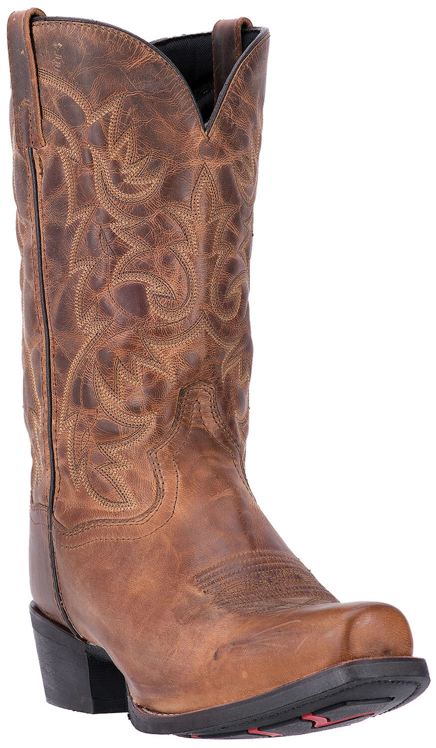 Image #1 - Laredo Men's Bryce Western Boots - Square Toe, Distressed, hi-res