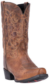 Laredo Men's Bryce Cowboy Western Boots - Square Toe , Distressed, hi-res