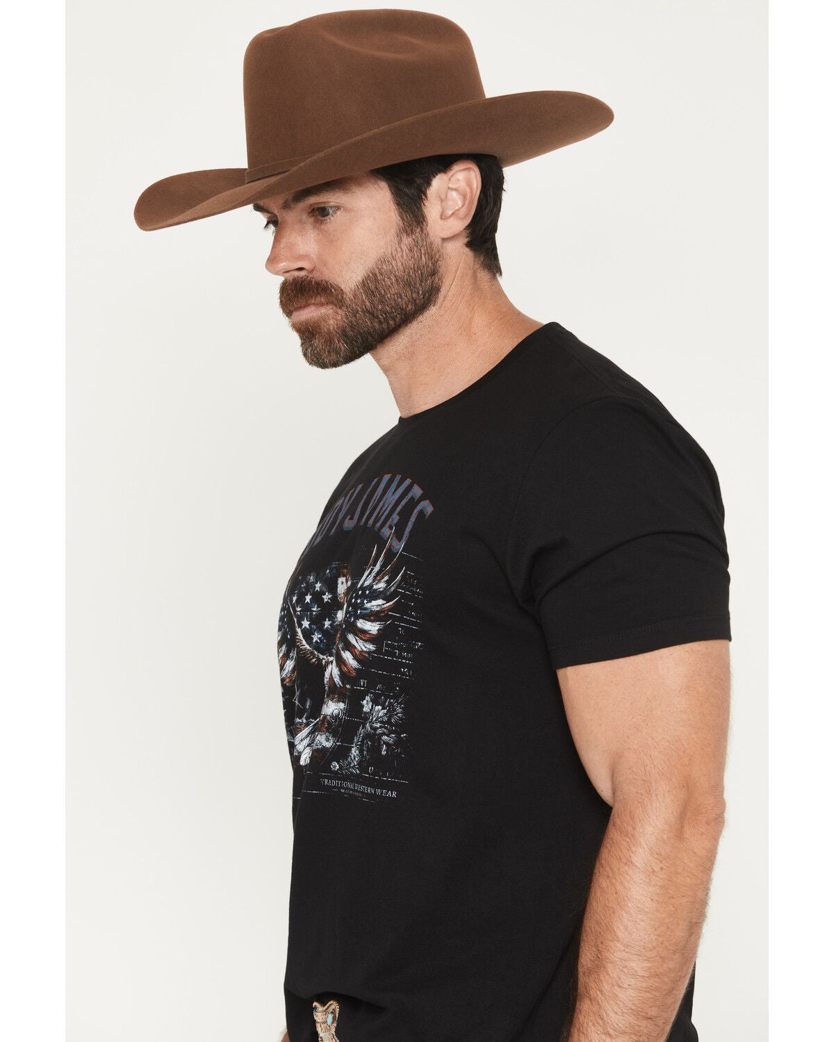 Image #2 - Cody James Men's Eagle Patriotic Short Sleeve Graphic T-Shirt, Black, hi-res