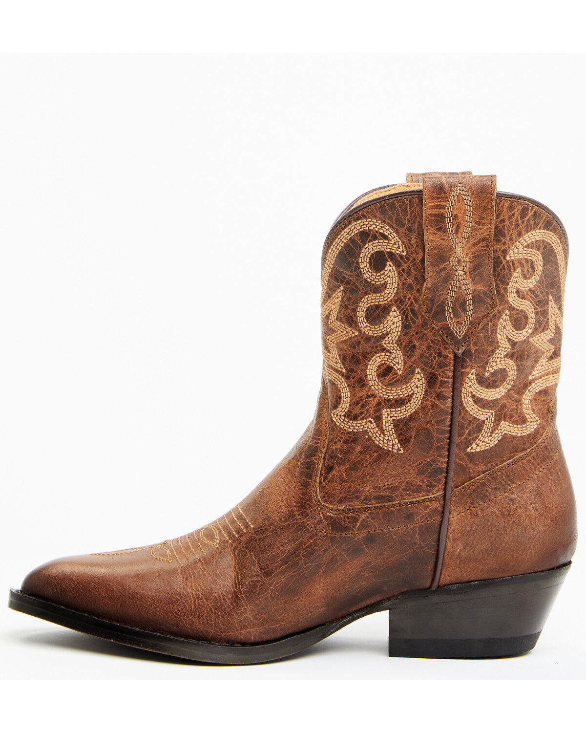 Image #3 - Shyanne Women's Lacer Short Boots - Round Toe, Brown, hi-res