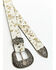 Image #2 - Shyanne Women's Foil Hair-On Cowhide Belt, Gold, hi-res