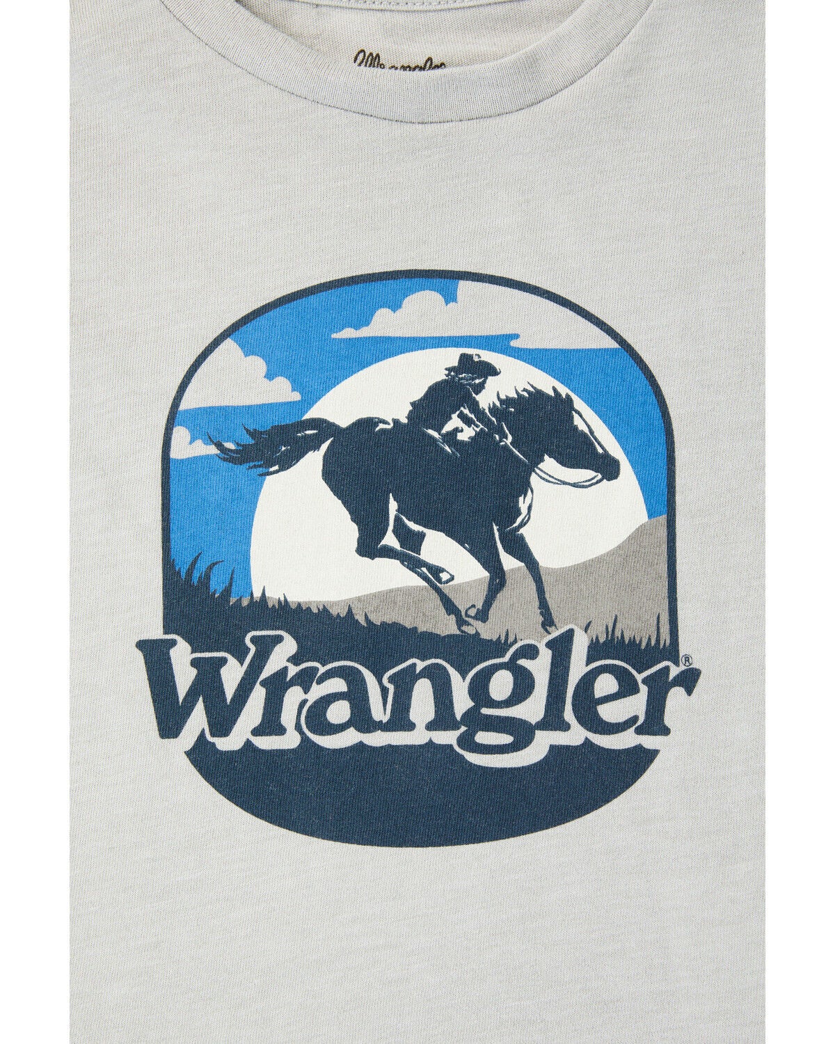 Image #2 - Wrangler Toddler Boys' Cowboy Short Sleeve Graphic T-Shirt, Oatmeal, hi-res