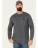 Image #1 - Cody James Men's FR Long Sleeve Graphic Work T-Shirt, Charcoal, hi-res