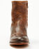 Image #4 - Moonshine Spirit Men's Pancho 8" Zipper Western Boot - Round Toe, Brown, hi-res