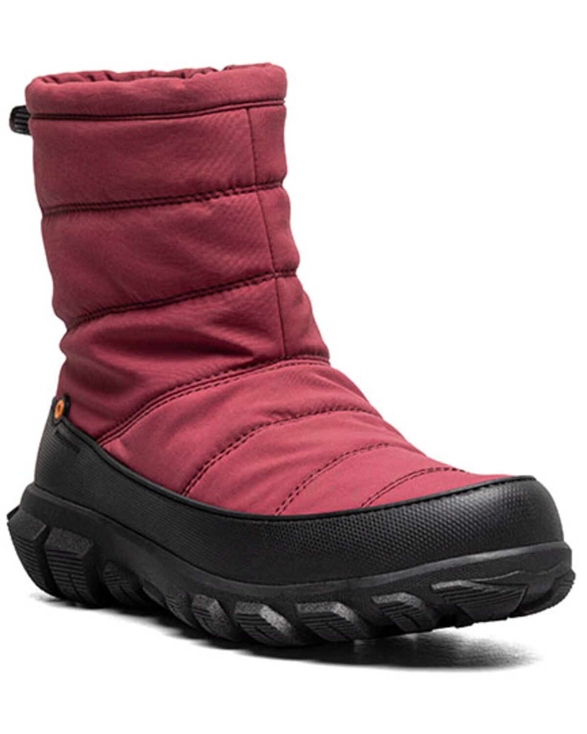 Bogs Women's Cedar Quilt Waterproof Boots - Round Toe, Red, hi-res