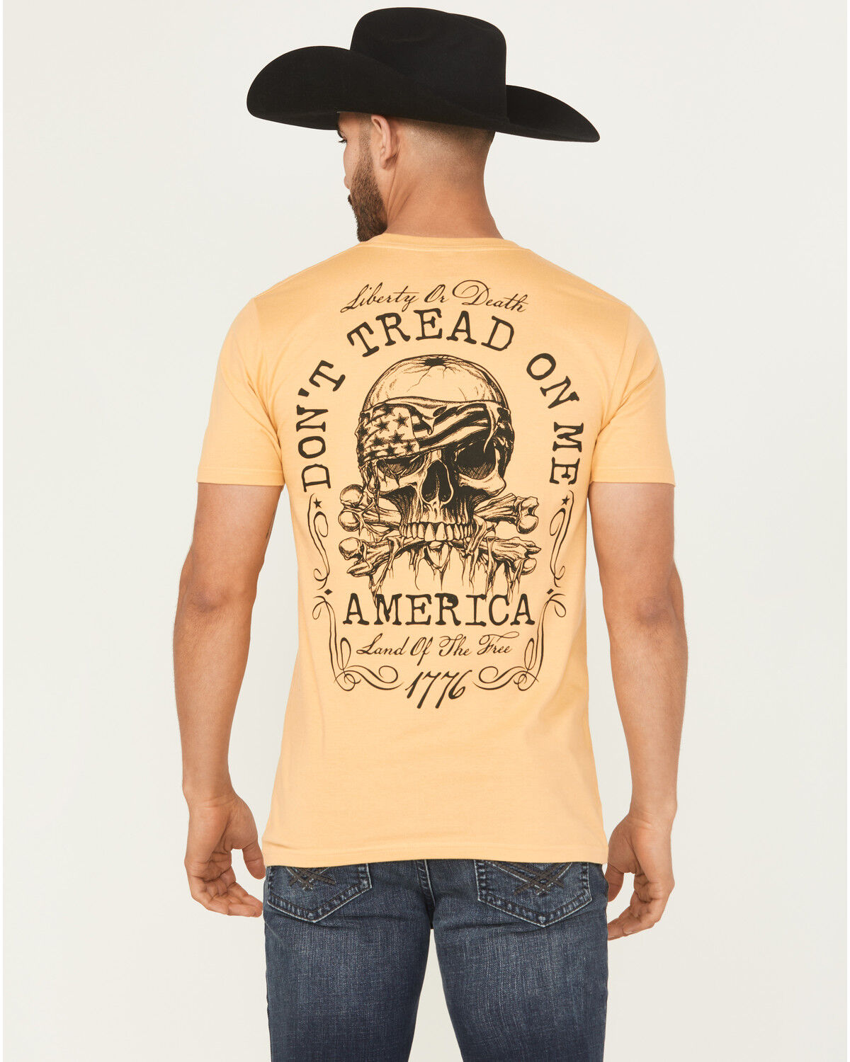 Image #1 - Howitzer Men's Liberty Short Sleeve Graphic T-Shirt, Yellow, hi-res
