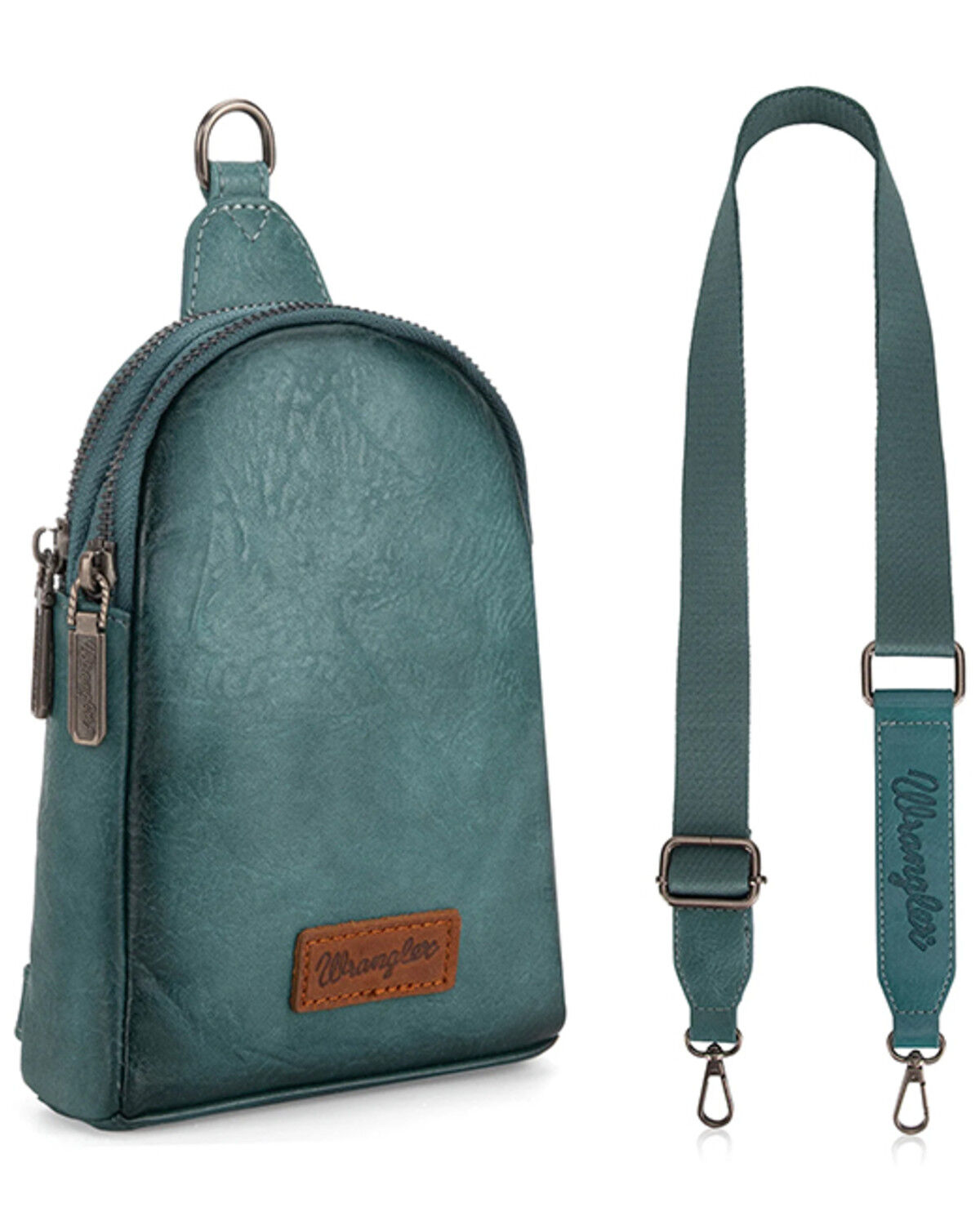 Image #3 - Wrangler Women's Mini Sling Crossbody Bag, Turquoise, hi-res