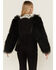Image #4 - Double D Ranch Women's Wild Woolie Fringe Cropped Jacket, Black, hi-res