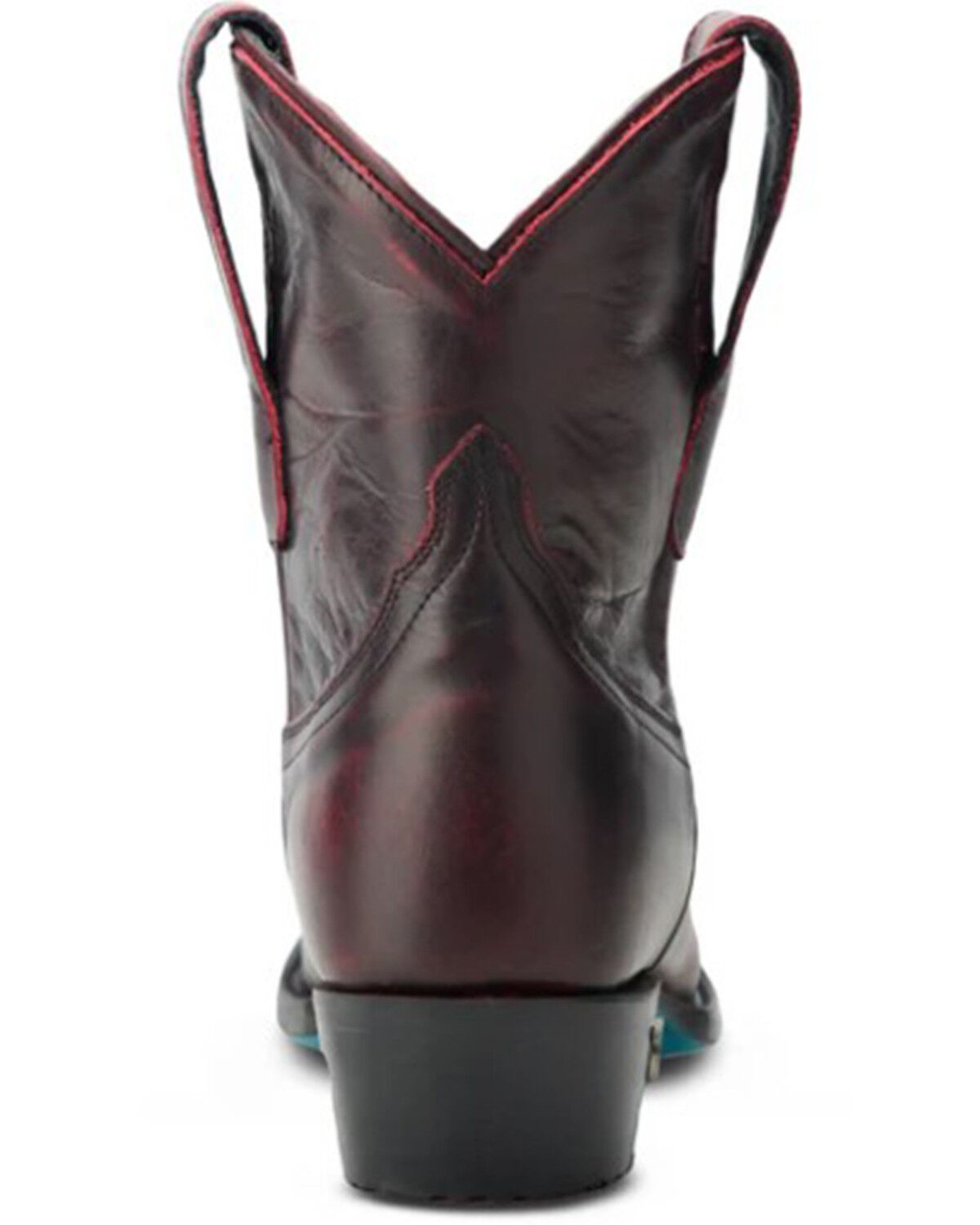 Image #5 - Lane Women's Emma Jane Western Booties - Snip Toe, Black Cherry, hi-res
