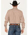 Image #4 - RANK 45® Men's Stirrup Geo Print Long Sleeve Western Button-Down Shirt, Light Red, hi-res