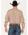 Image #4 - RANK 45® Men's Stirrup Geo Print Long Sleeve Western Button-Down Shirt , Light Red, hi-res