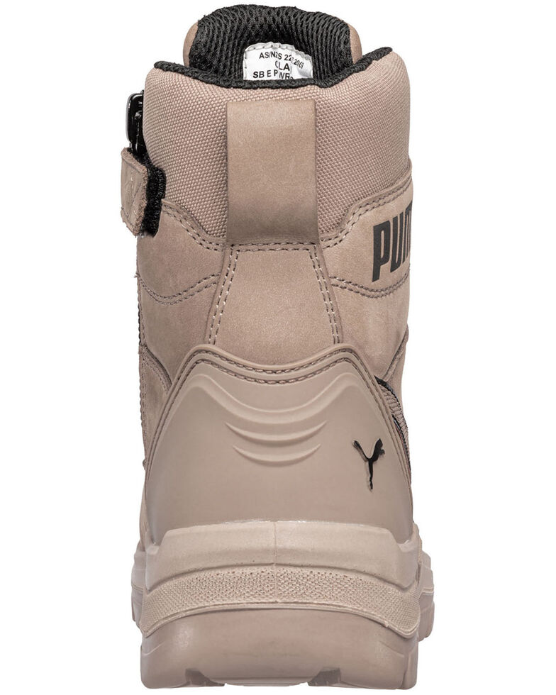 Puma Men's Conquest Waterproof Work Boots - Composite Toe, Brown, hi-res