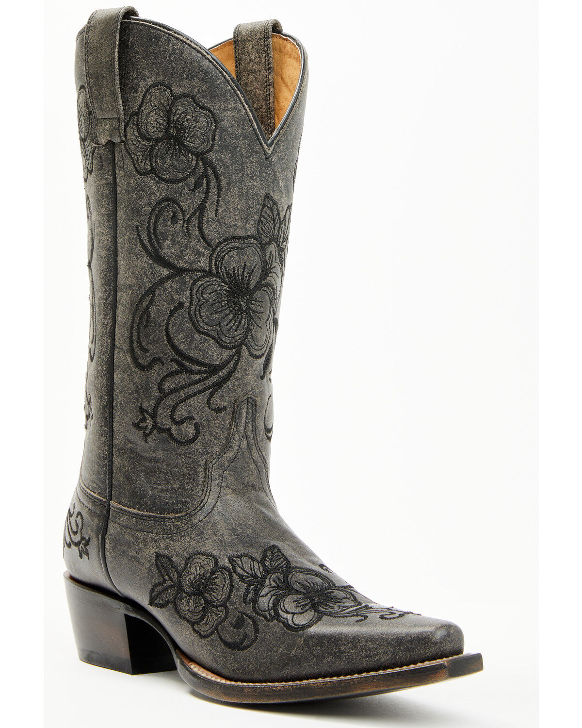 Image #1 - Shyanne Women's Lasy Western Boots - Snip Toe, Black, hi-res