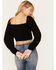 Image #4 - Idyllwind Women's Hazel Printed Smocked Blouse, Black, hi-res