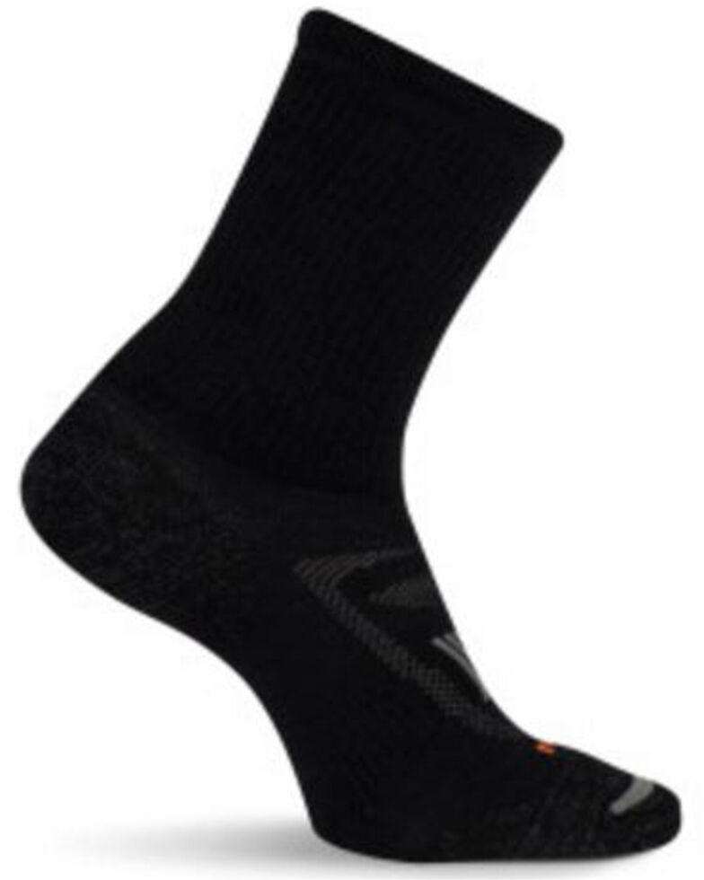 Merrell Men's Zoned Crew Socks, Black, hi-res