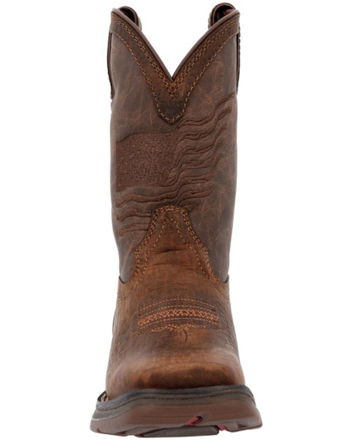 Image #4 - Durango Boys' Lil' Rebel western Boots - Broad Square Toe, Brown, hi-res