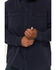 Image #3 - Hawx Men's Burr Solid Long Sleeve Snap Woven Work Shirt, Navy, hi-res