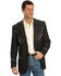 Image #1 - Scully Black Retro Western Jacket - Big and Tall, Black, hi-res