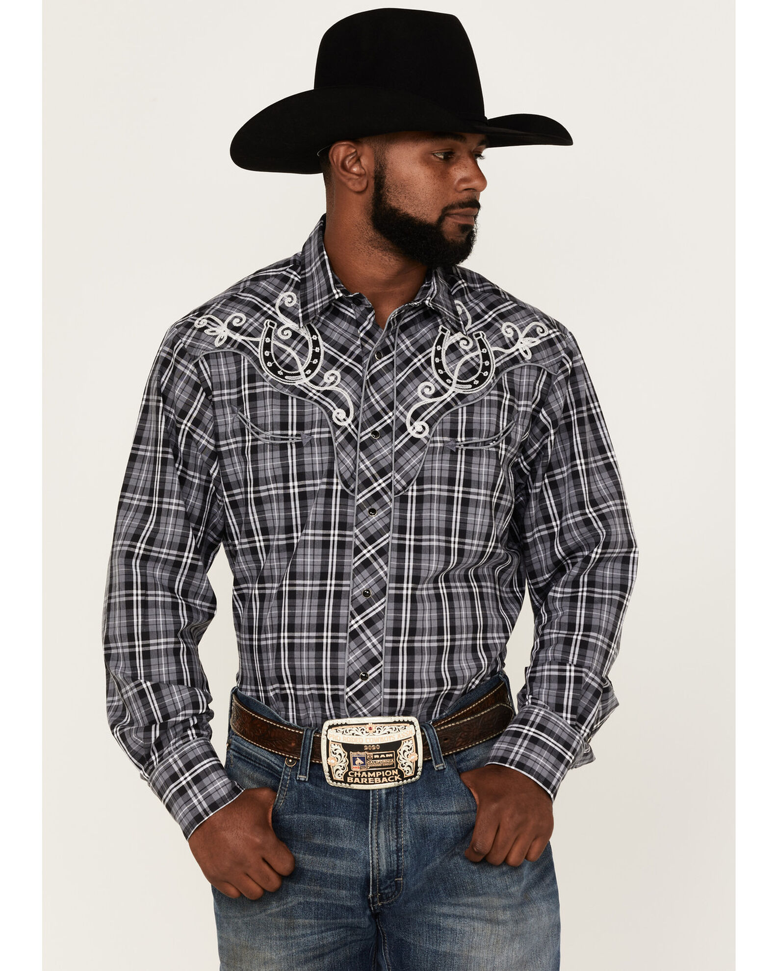 Roper embroidered western top shirts