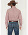 Image #4 - Cinch Men's Medallion Print Long Sleeve Button-Down Western Shirt, Red, hi-res