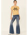 Image #2 - White Crow Women's Giddy Up Rough & Rowdy Graphic Short Sleeve Crop Tee, Dark Yellow, hi-res