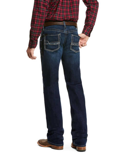 Image #1 - Ariat Men's M2 Salton Stillwell Relaxed Bootcut Jeans, Blue, hi-res