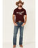 Cody James Men's Land Free Eagle Graphic Short Sleeve T-Shirt , Maroon, hi-res