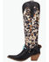 Image #3 - Dingo Women's City Slicker Tall Western Boots - Snip Toe, Black, hi-res