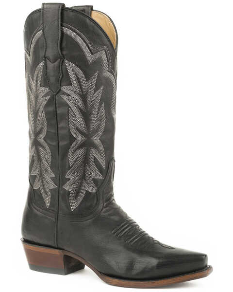 Image #1 - Stetson Women's Black Casey Western Boots - Snip Toe , Black, hi-res