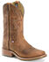 Image #1 - Double H Men's I.C.E. Saddle Vamp Western Work Boots - Broad Square Toe, Tan, hi-res