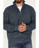 Image #3 - Pacific Teaze Men's 1/4 Zip Pullover Plaid Lined Bonded Sweater, Heather Blue, hi-res