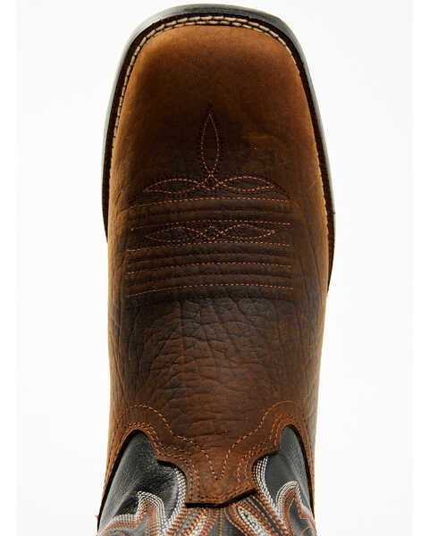 Image #6 - Durango Men's Westward Roughstock Western Performance Boots - Broad Square Toe, Dark Brown, hi-res