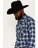 Image #2 - Wrangler Retro Men's Plaid Print Long Sleeve Snap Western Flannel Shirt, , hi-res