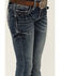 Image #2 - Grace in LA Girls' Medium Wash Burst Pocket Bootcut Jeans, , hi-res