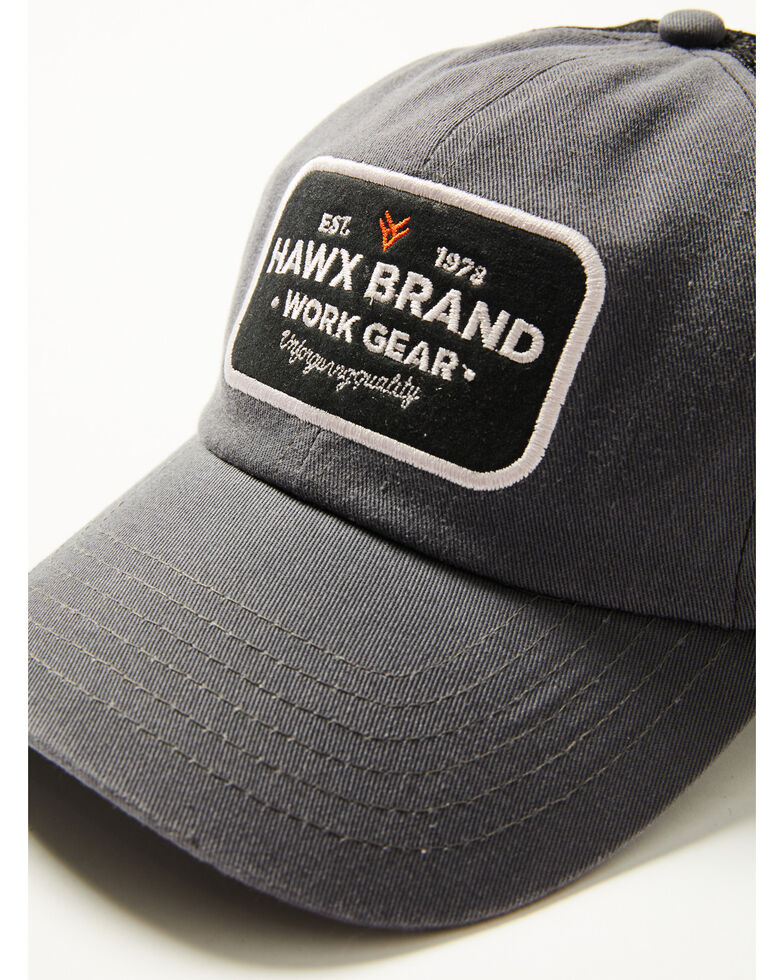 Hawx Men's Work Gear Patch Mesh-Back Ball Cap , Grey, hi-res