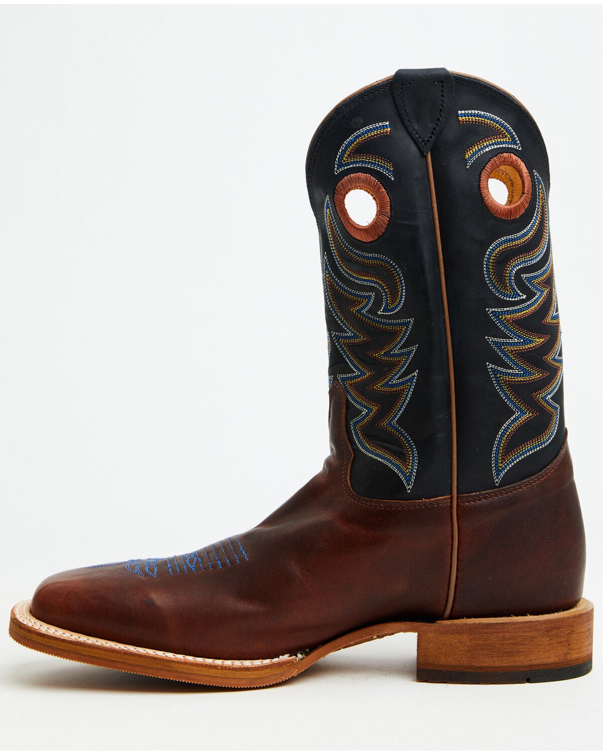 Image #3 - Justin Men's Boot Barn Exclusive Bent Rail Walsh Performance Western Boots - Broad Square Toe, Cognac, hi-res