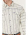Image #3 - Cowboy Hardware Men's Southwestern Striped Print Long Sleeve Snap Stretch Western Shirt, Cream, hi-res