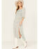 Image #1 - Rock & Roll Denim Women's Floral Boho Midi Dress, Turquoise, hi-res