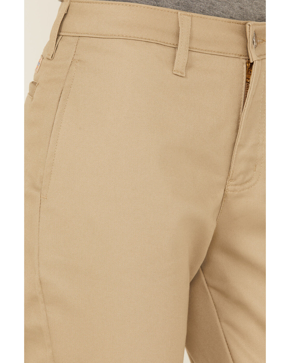 Image #2 - Dickies Women's Mid Rise Straight Stretch Twill Work Pants, Sand, hi-res