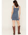 Image #4 - Blue B Women's Medium Wash Embroidered Denim Mini Dress, Medium Wash, hi-res