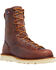 Image #1 - Danner Men's Bull Run 8" Work Boots - Plain Toe, Brown, hi-res
