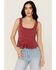 Image #1 - Free People Women's Roller Tank, Maroon, hi-res