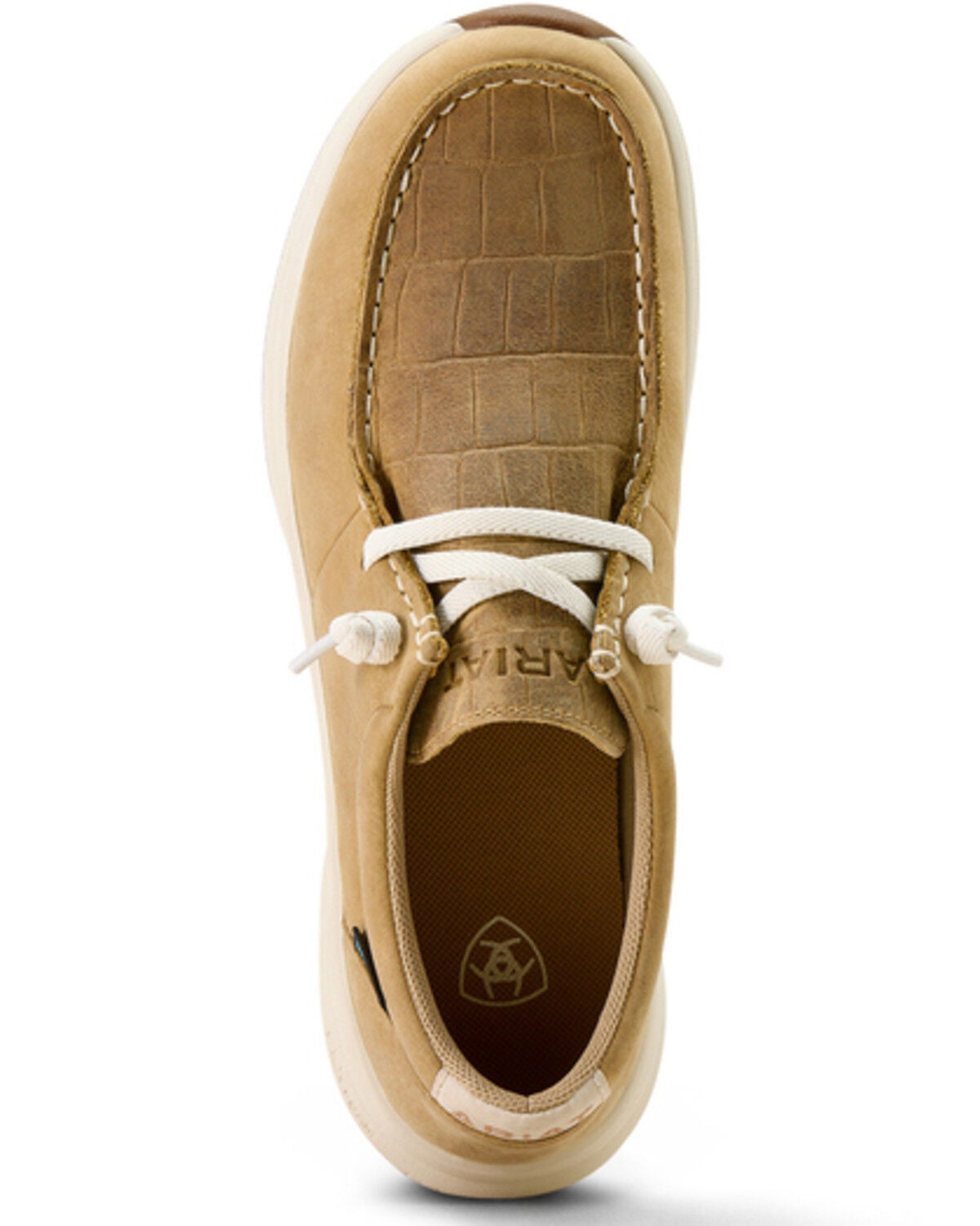 Image #4 - Ariat Women's Buckeye Waterproof Casual Shoes - Moc Toe, Tan, hi-res