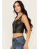 Image #2 - Idyllwind Women's Sunset Embellished Leather Bustier , Black, hi-res