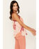 Image #2 - Miss Me Women's Floral Sleeveless Top, Red, hi-res