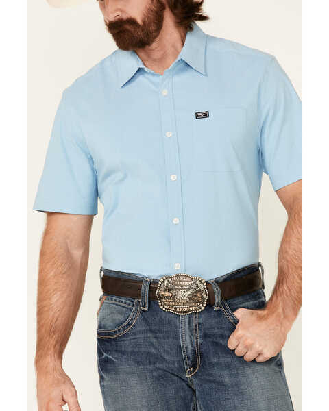 Image #3 - Kimes Ranch Men's Linville Coolmax Short Sleeve Button Down Western Shirt, Blue, hi-res