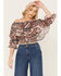 Image #2 - Shyanne Women's Ruffle Off Shoulder Chiffon Top, Pecan, hi-res