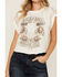 Image #3 - Originality Women's Rock & Roll Muscle Tank, White, hi-res