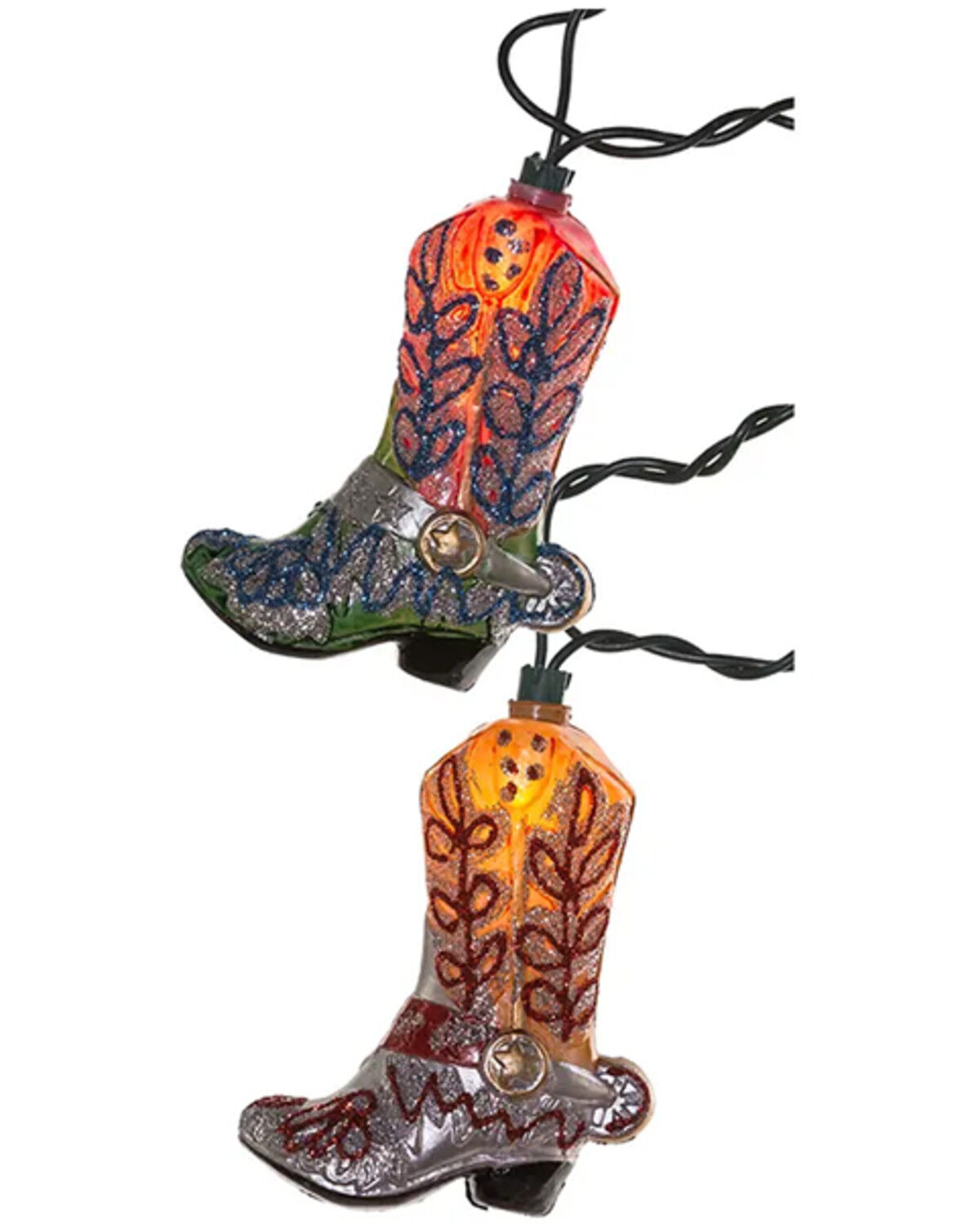 Image #2 - Kurt Adler Cowboy Boot String Light Set; received 6.13km, Multi, hi-res
