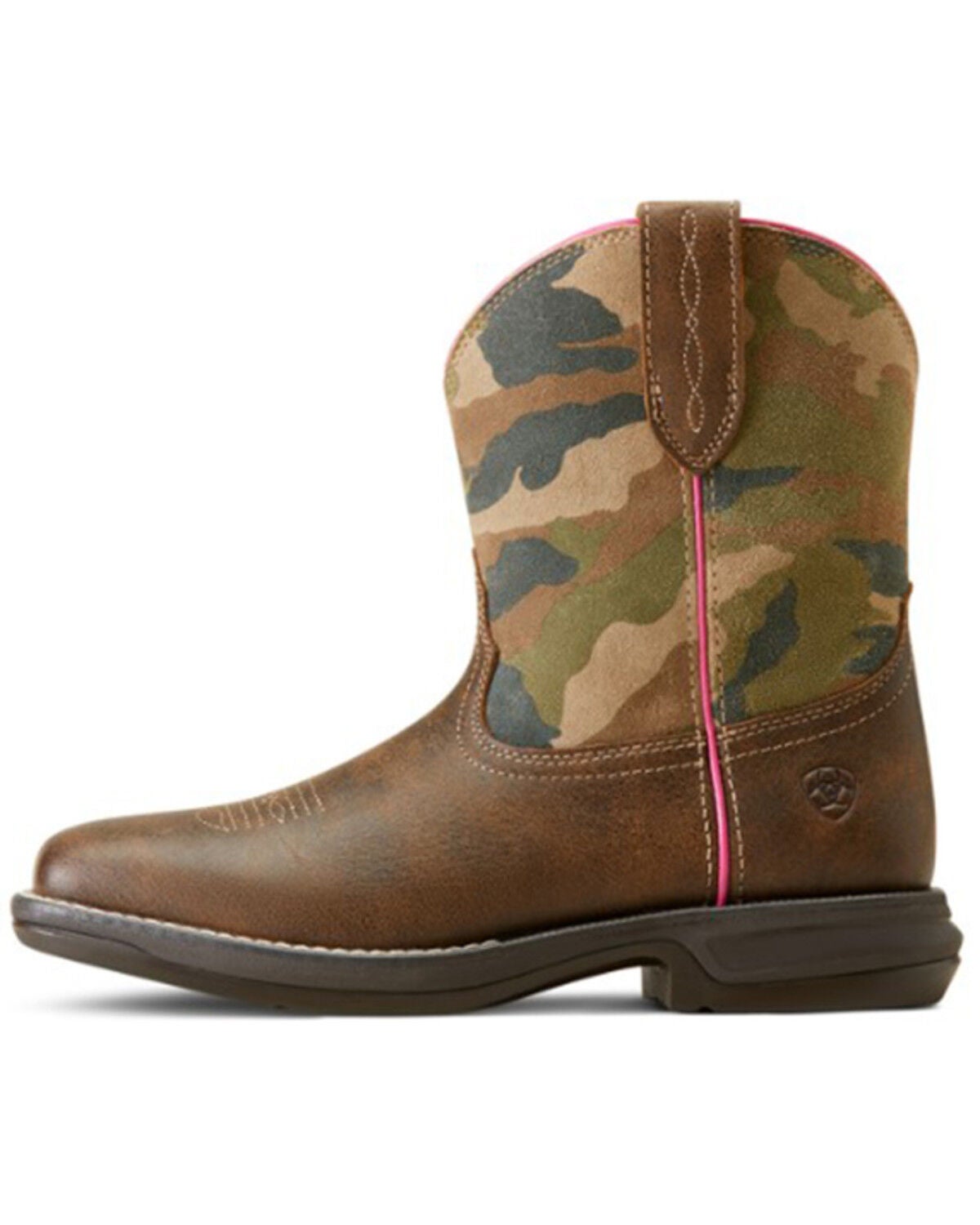 Image #2 - Ariat Women's Anthem Shortie Performance Western Boots - Square Toe, Brown, hi-res